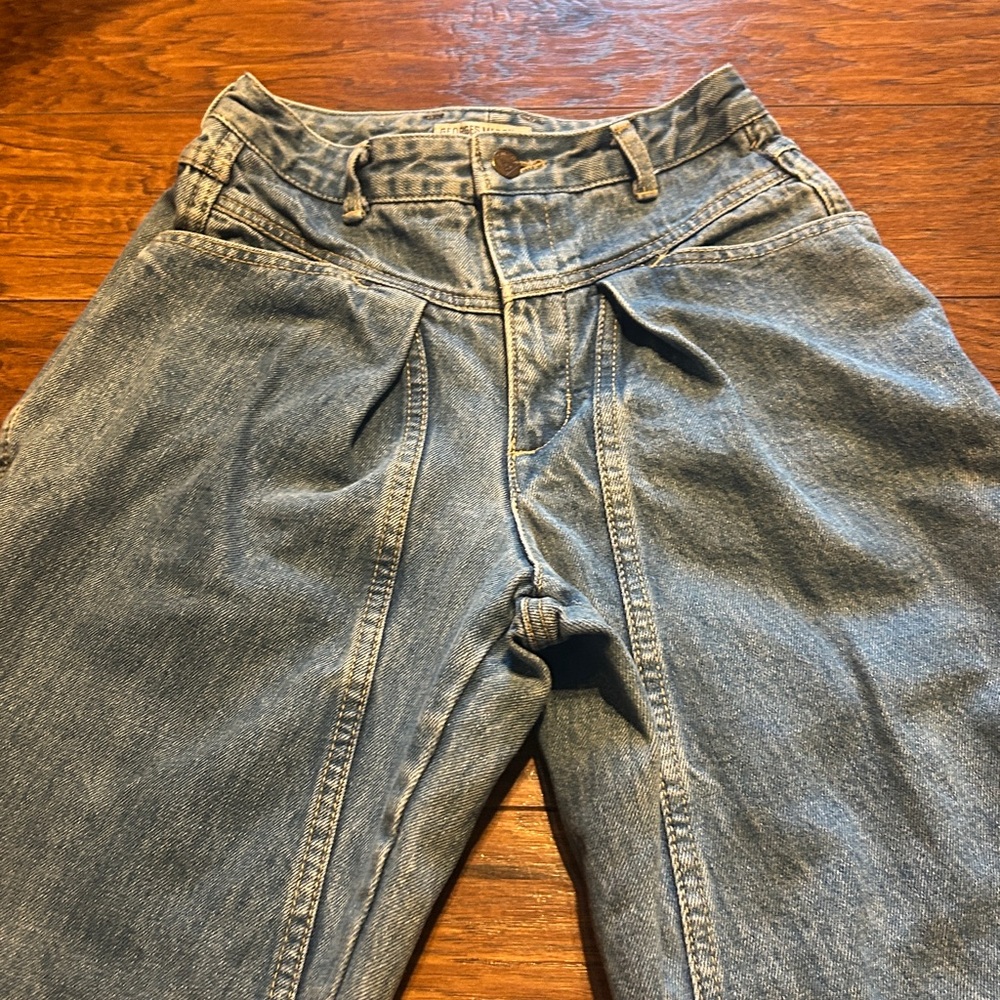 Rare Vintage Guess Jean Sz 28 Med Wash High Rise Tapered Leg Jeans USA - Picture 4 of 10